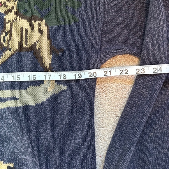 Vintage Northern Reflections Cotton dog motif cardigan sweater, Size M. - Picture 13 of 15